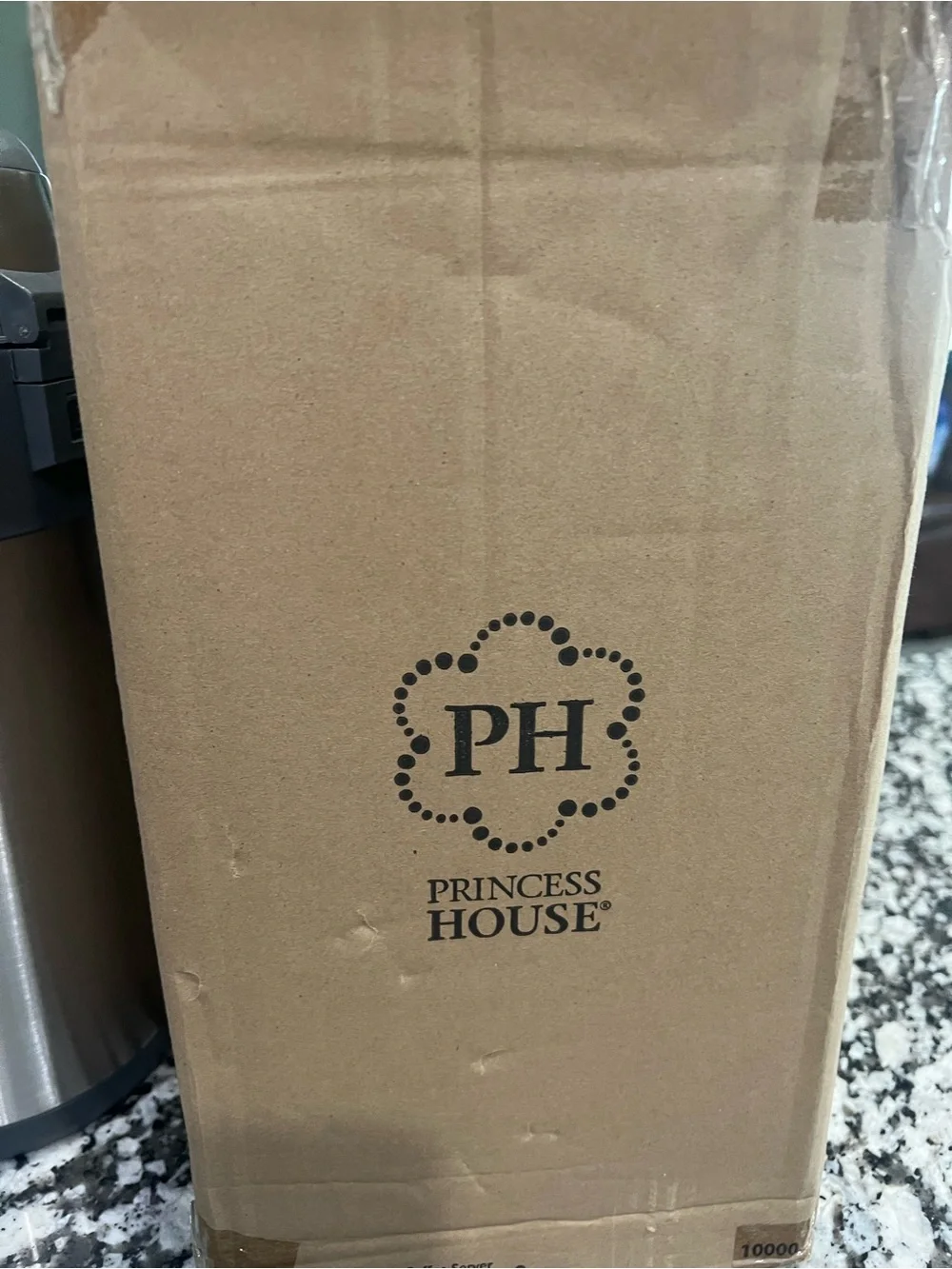 Princess House Stainless Steel Thermos with Black Handle